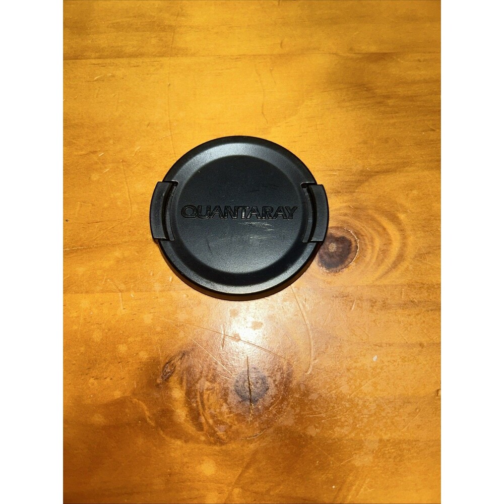 QUANTARAY 55mm plastic front lens cap Japan (black logo, Model #2) #00351
